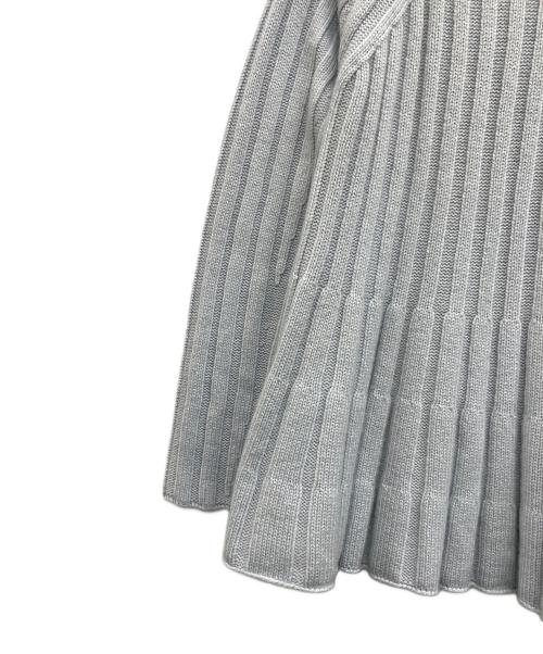 HERMES（エルメス）HERMES (エルメス) カシミヤフレアニット ライトブルー サイズ:36の古着・服飾アイテム
