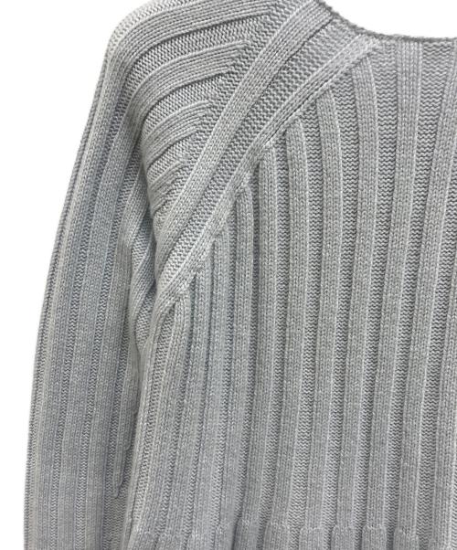 HERMES（エルメス）HERMES (エルメス) カシミヤフレアニット ライトブルー サイズ:36の古着・服飾アイテム