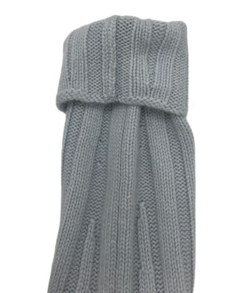 HERMES（エルメス）HERMES (エルメス) カシミヤフレアニット ライトブルー サイズ:36の古着・服飾アイテム