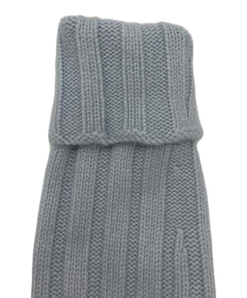 HERMES（エルメス）HERMES (エルメス) カシミヤフレアニット ライトブルー サイズ:36の古着・服飾アイテム