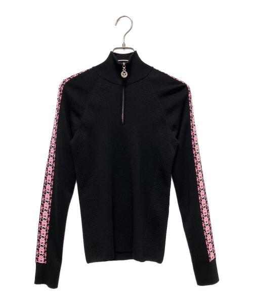CHANEL（シャネル）CHANEL (シャネル) ハーフジップニット ブラック サイズ:36の古着・服飾アイテム
