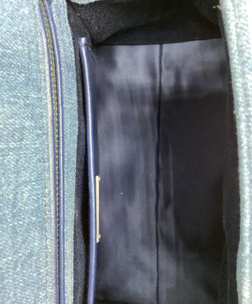 MIU MIU（ミュウミュウ）MIU MIU (ミュウミュウ) 2WAYバッグ インディゴ×グリーンの古着・服飾アイテム