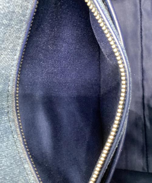 MIU MIU（ミュウミュウ）MIU MIU (ミュウミュウ) 2WAYバッグ インディゴ×グリーンの古着・服飾アイテム