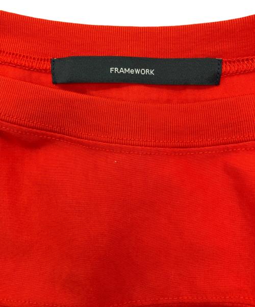 FRAMeWORK（フレームワーク）FRAMeWORK (フレームワーク) コットンジャージーマキシワンピース レッド サイズ:36の古着・服飾アイテム