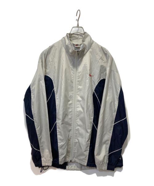NIKE（ナイキ）NIKE (ナイキ) ナイロンジャケット グレー×ネイビー サイズ:Ｌの古着・服飾アイテム