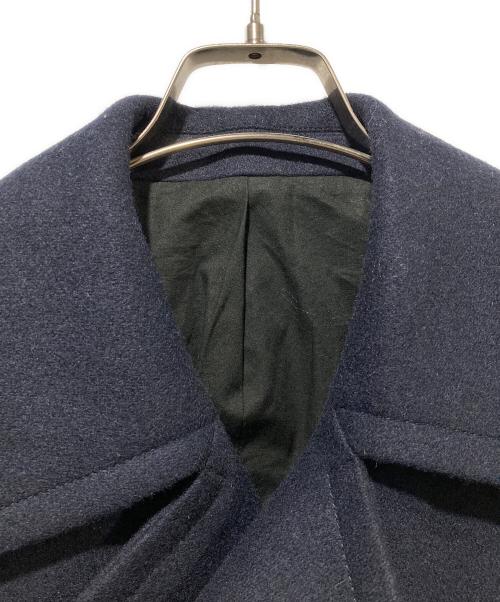 agnes b homme（アニエスベーオム）agnes b homme (アニエスベーオム) ダブルウールコート ネイビー サイズ:46の古着・服飾アイテム