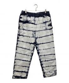 stussy（ステューシー）の古着「タイダイ イージーパンツ」｜ホワイト×ネイビー