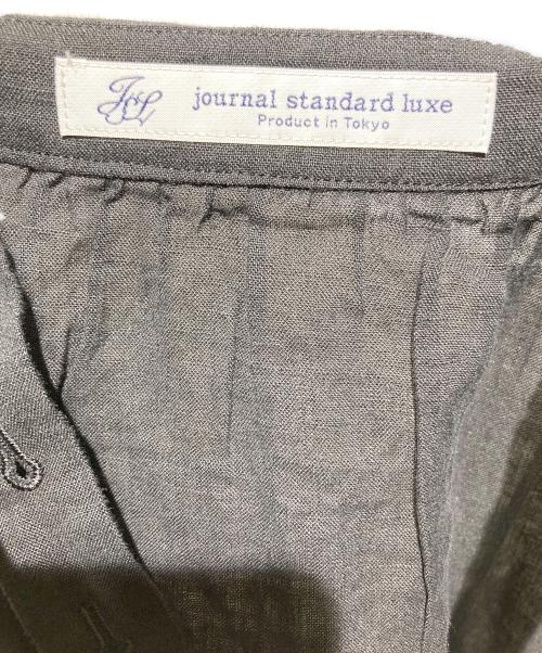 journal standard luxe（ジャーナルスタンダード ラックス）JOURNAL STANDARD LUXE (ジャーナルスタンダード ラックス) リネンベアワンピース ブラック サイズ:FREEの古着・服飾アイテム