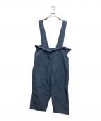 nest Robeネストローブ）の古着「コットンリネンタイプライター2wayサロペット」｜ブルー