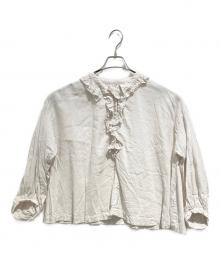 nest Robe（ネストローブ）の古着「近江晒しフラワーカラーブラウス」｜アイボリー