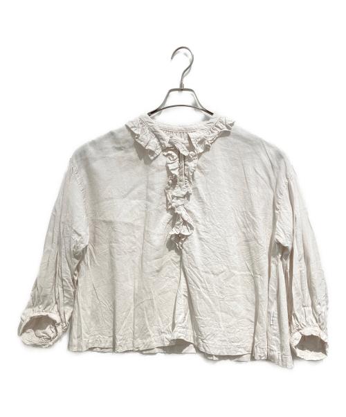 nest Robe（ネストローブ）nest Robe (ネストローブ) 近江晒しフラワーカラーブラウス アイボリー サイズ:FREEの古着・服飾アイテム