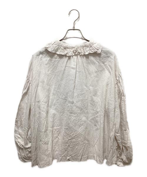 nest Robe（ネストローブ）nest Robe (ネストローブ) 近江晒しフラワーカラーブラウス アイボリー サイズ:FREEの古着・服飾アイテム
