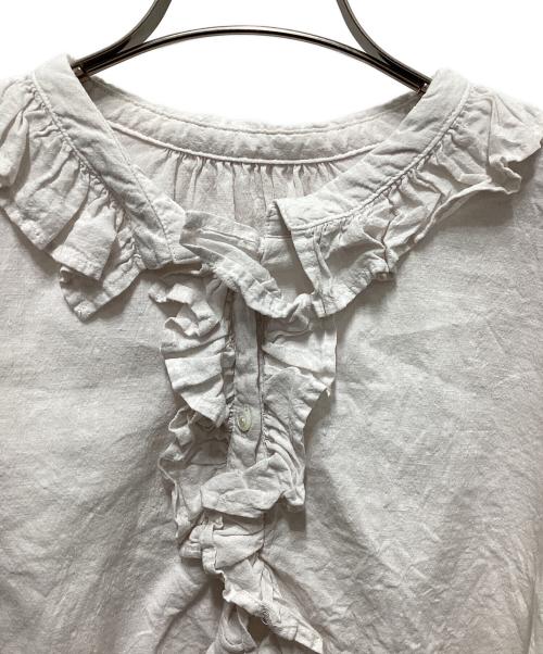 nest Robe（ネストローブ）nest Robe (ネストローブ) 近江晒しフラワーカラーブラウス アイボリー サイズ:FREEの古着・服飾アイテム