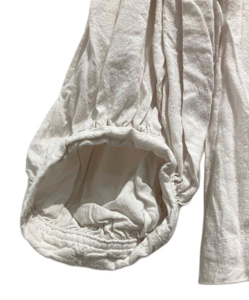 nest Robe（ネストローブ）nest Robe (ネストローブ) 近江晒しフラワーカラーブラウス アイボリー サイズ:FREEの古着・服飾アイテム