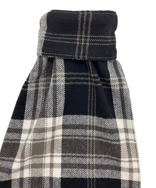 H.R.MARKET（ハリウッドランチマーケッド）H.R.MARKET (ハリウッドランチマーケッド) スプリングネルチェック ワークシャツ ブラック サイズ:2の古着・服飾アイテム