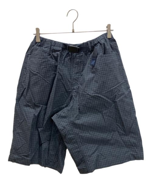 GRAMICCI（グラミチ）GRAMICCI (グラミチ) BEAMS (ビームス) チェック柄ハーフパンツ ネイビー サイズ:Mの古着・服飾アイテム