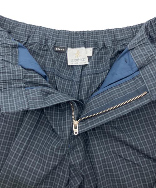 GRAMICCI（グラミチ）GRAMICCI (グラミチ) BEAMS (ビームス) チェック柄ハーフパンツ ネイビー サイズ:Mの古着・服飾アイテム
