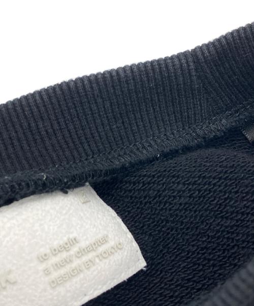 ADAM PATEK（アダムパテック）ADAM PATEK (アダムパテック) logo crew neck スウェット ブラック サイズ:	SIZE 1の古着・服飾アイテム
