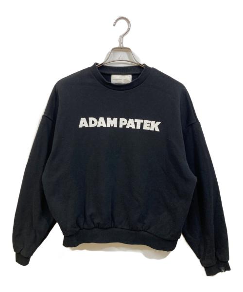 ADAM PATEK（アダムパテック）ADAM PATEK (アダムパテック) logo crew neck スウェット ブラック サイズ:	SIZE 1の古着・服飾アイテム