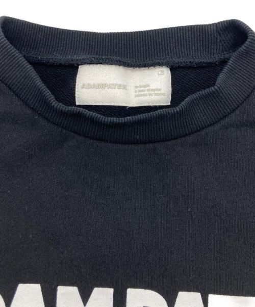 ADAM PATEK（アダムパテック）ADAM PATEK (アダムパテック) logo crew neck スウェット ブラック サイズ:	SIZE 1の古着・服飾アイテム