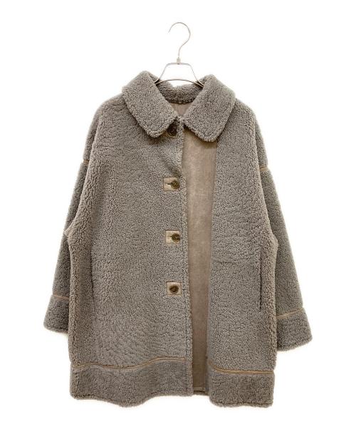 LOUNIE（ルーニー）LOUNIE (ルーニー) ムートンコート グレー サイズ:36の古着・服飾アイテム