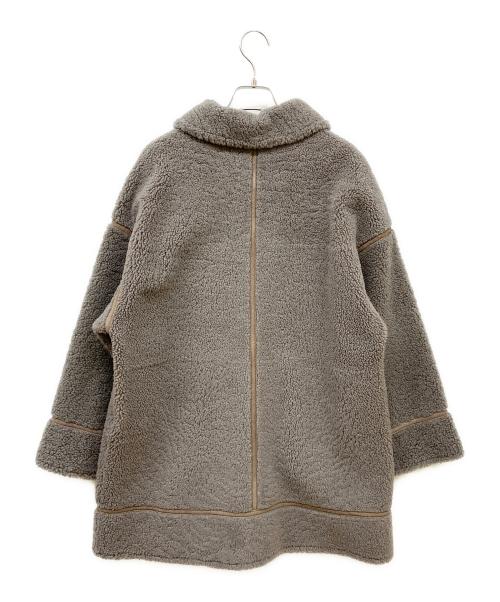 LOUNIE（ルーニー）LOUNIE (ルーニー) ムートンコート グレー サイズ:36の古着・服飾アイテム
