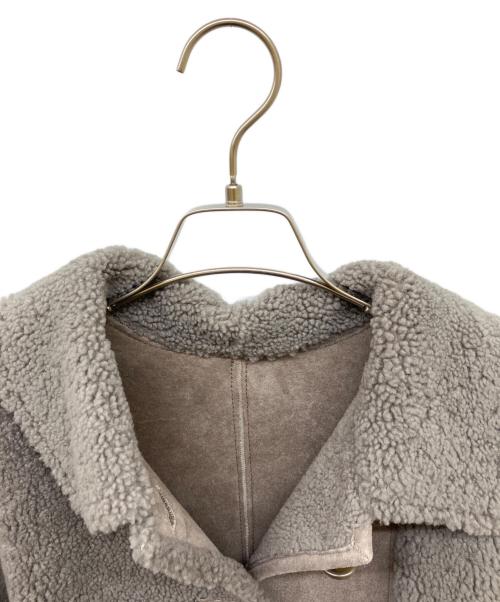 LOUNIE（ルーニー）LOUNIE (ルーニー) ムートンコート グレー サイズ:36の古着・服飾アイテム