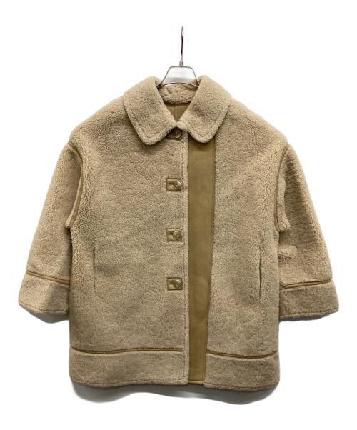LOUNIE（ルーニー）LOUNIE (ルーニー) ムートンコート ベージュ サイズ:36の古着・服飾アイテム