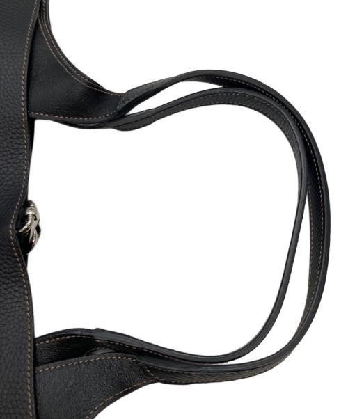 TOD'S（トッズ）TOD'S (トッズ) T タイムレスレザートートバッグ ブラックの古着・服飾アイテム