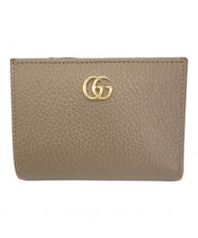 GUCCI（グッチ）の古着「ダブルG スモールウォレット」｜ベージュ