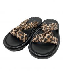 MANA（マナ）の古着「レオパードサンダル」｜ブラック