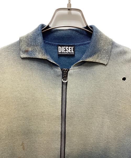 DIESEL（ディーゼル）DIESEL (ディーゼル) K--ADDOCK/ニットジップアップ インディゴ サイズ:Ｍの古着・服飾アイテム