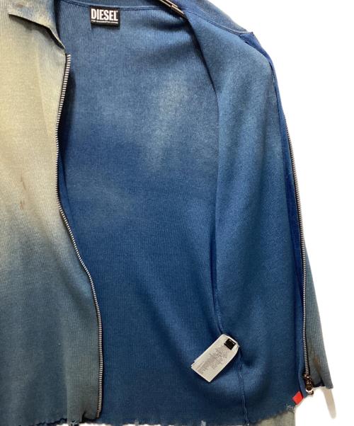 DIESEL（ディーゼル）DIESEL (ディーゼル) K--ADDOCK/ニットジップアップ インディゴ サイズ:Ｍの古着・服飾アイテム