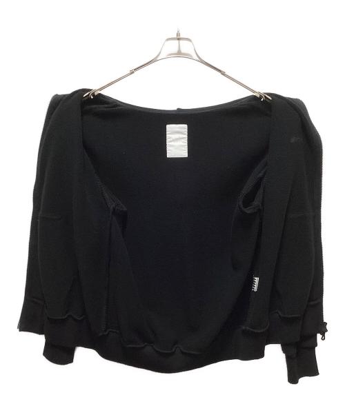 ONE GRAVITY（ワングラヴィティ）ONE GRAVITY (ワングラヴィティ) リバースシーム ジップフーディー ブラック サイズ:Mの古着・服飾アイテム