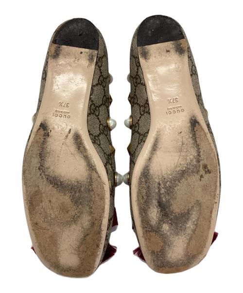 GUCCI（グッチ）GUCCI (グッチ) GG Supreme ballet flat ベージュ サイズ:37 1/2の古着・服飾アイテム