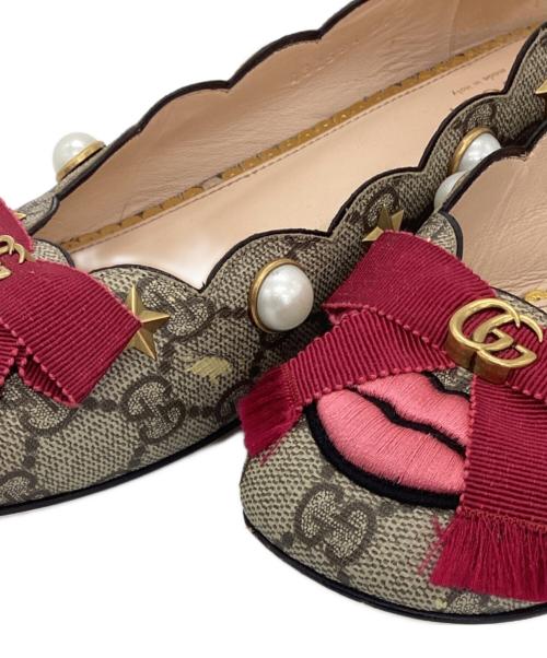 GUCCI（グッチ）GUCCI (グッチ) GG Supreme ballet flat ベージュ サイズ:37 1/2の古着・服飾アイテム