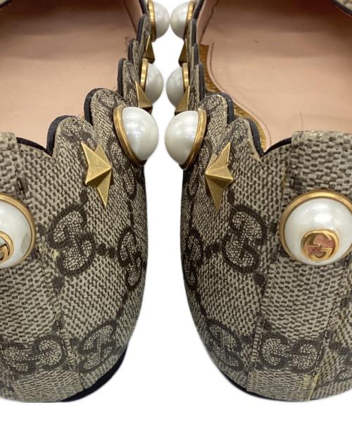 GUCCI（グッチ）GUCCI (グッチ) GG Supreme ballet flat ベージュ サイズ:37 1/2の古着・服飾アイテム