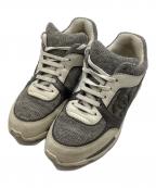 CHANELシャネル）の古着「ココマークローカットスニーカー」｜グレー