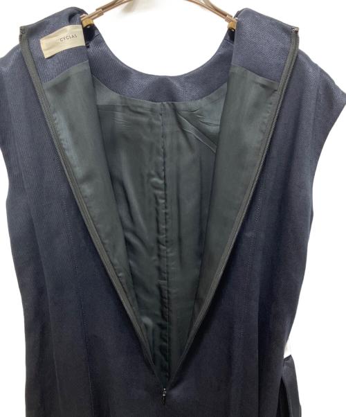 CYCLAS（シクラス）CYCLAS (シクラス) リネンワンピース ネイビー サイズ:34の古着・服飾アイテム