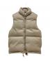 Unlikely（アンライクリー）の古着「Unlikely Simple Down Vest」｜ベージュ