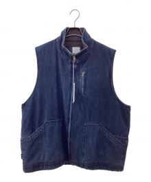 Stripes For Creative（ストライプ フォー クリエイティブ）の古着「WORKER DENIM VEST」｜インディゴ