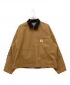 Carhartt WIPカーハートダブリューアイピー）の古着「INVINCIBLE REVERSIBLE DETROIT JACKET MAX」｜ブラウン×グレー