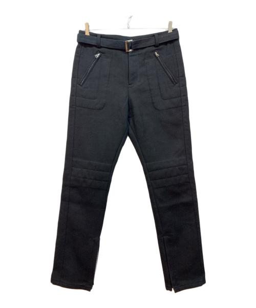 sacai（サカイ）sacai (サカイ) Wool Melton Pants ブラック サイズ:1の古着・服飾アイテム