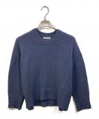 GALERIE VIEギャルリーヴィー）の古着「ファインウールクルーネックプルオーバー」｜ネイビー