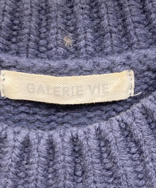 GALERIE VIE（ギャルリーヴィー）GALERIE VIE (ギャルリーヴィー) ファインウールクルーネックプルオーバー ネイビー サイズ:SIZE Sの古着・服飾アイテム