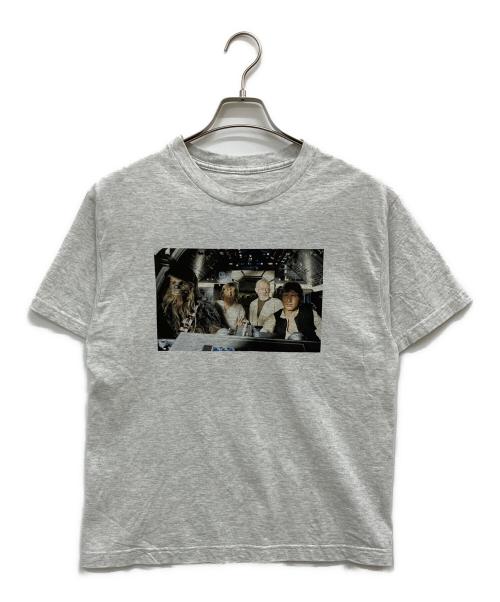 COLSUN（COLSUN）COLSUN (COLSUN) プリントTシャツ ライトグレー サイズ:Mの古着・服飾アイテム