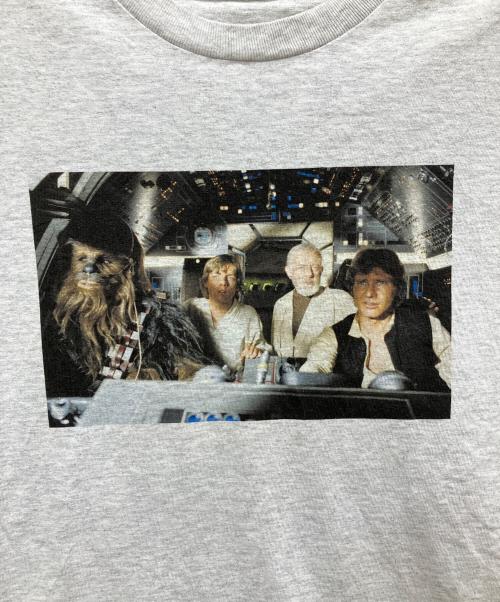 COLSUN（COLSUN）COLSUN (COLSUN) プリントTシャツ ライトグレー サイズ:Mの古着・服飾アイテム