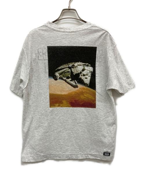COLSUN（COLSUN）COLSUN (COLSUN) プリントTシャツ ライトグレー サイズ:Mの古着・服飾アイテム