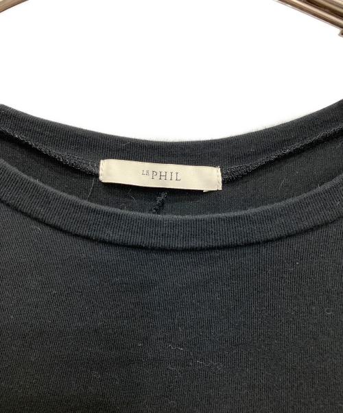LE PHIL（ル フィル）LE PHIL (ル フィル) コットンジャージーカットソー ブラック サイズ:FREEの古着・服飾アイテム