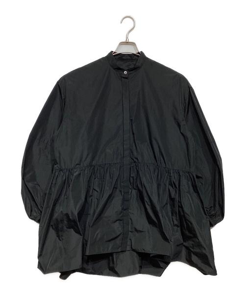 LE PHIL（ル フィル）LE PHIL (ル フィル) ライトタフタギャザーブラウス ブラック サイズ:Freeの古着・服飾アイテム